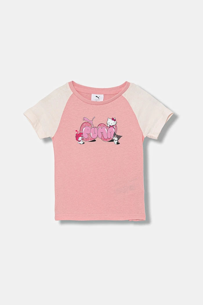 Puma PUMA X HELLO KITTY & FRIENDS Slim Tee Çocuk Pamuklu Tişört