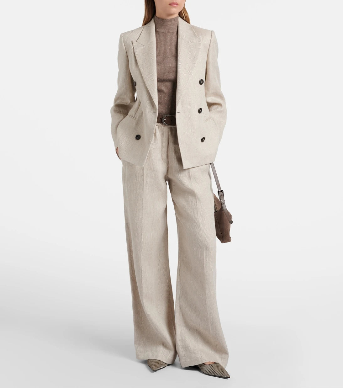 Brunello Cucinelli - Knitted lamé top