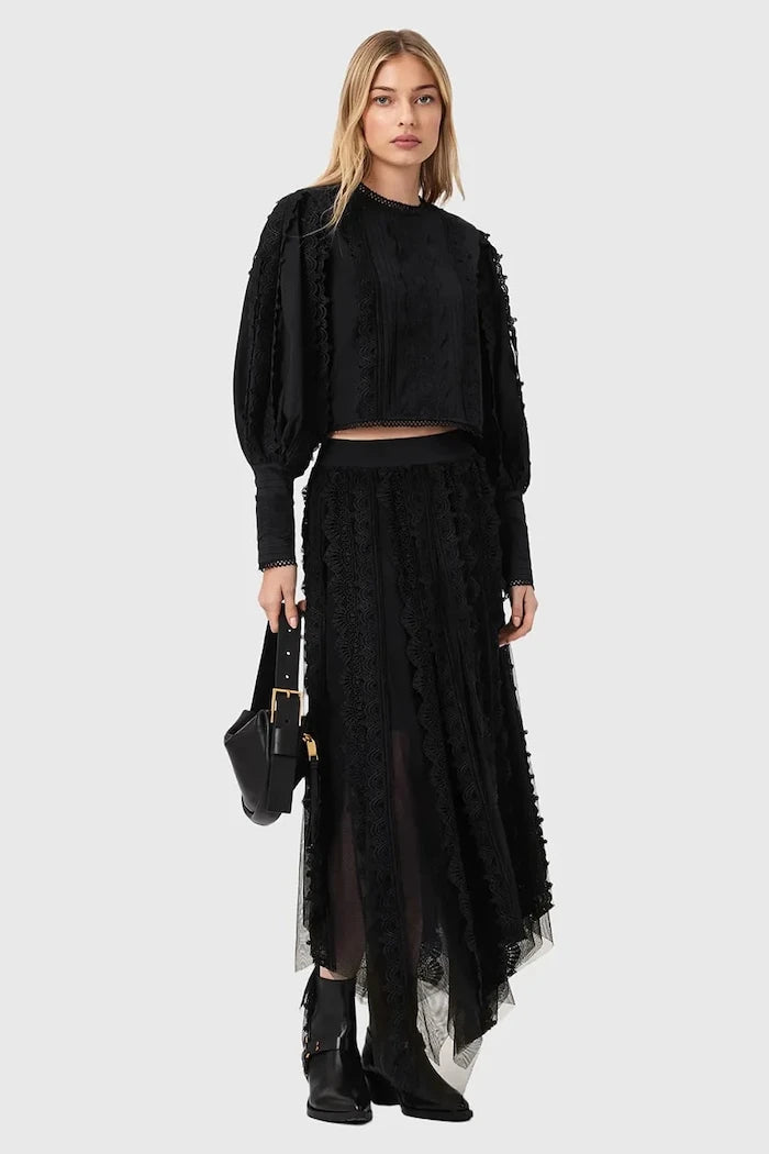 Памучна блуза AllSaints HART