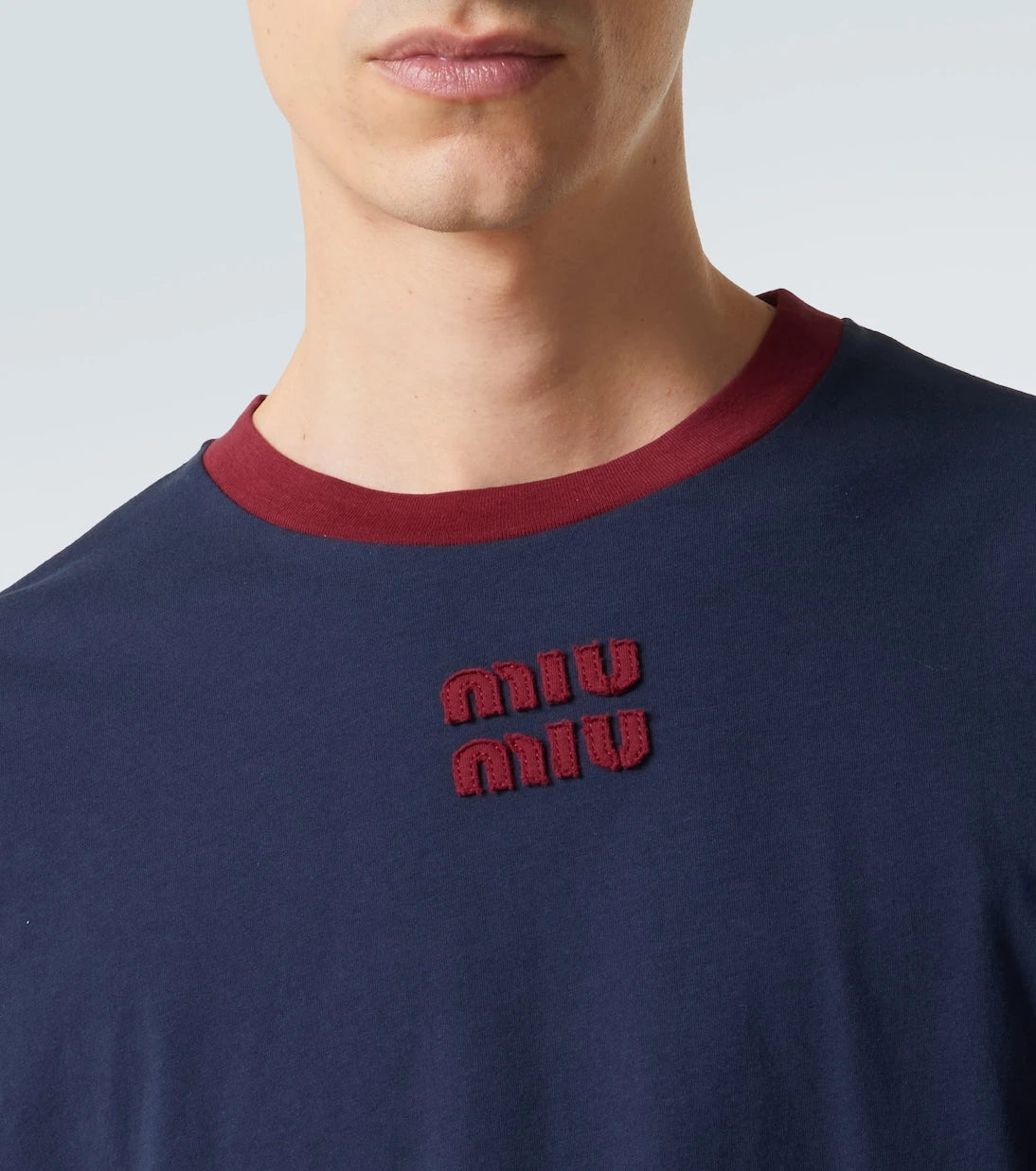Miu Miu - Logo cotton jersey T-shirt