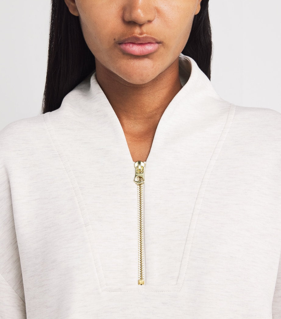 Ivory DoubleSoft Davidson Quarter-Zip Sweatshirt