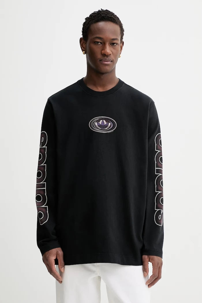 adidas Originals pamuklu uzun kollu bluz