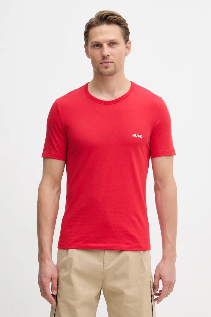 HUGO erkek pamuklu T-SHIRT RN TRIPLET P 3'lü