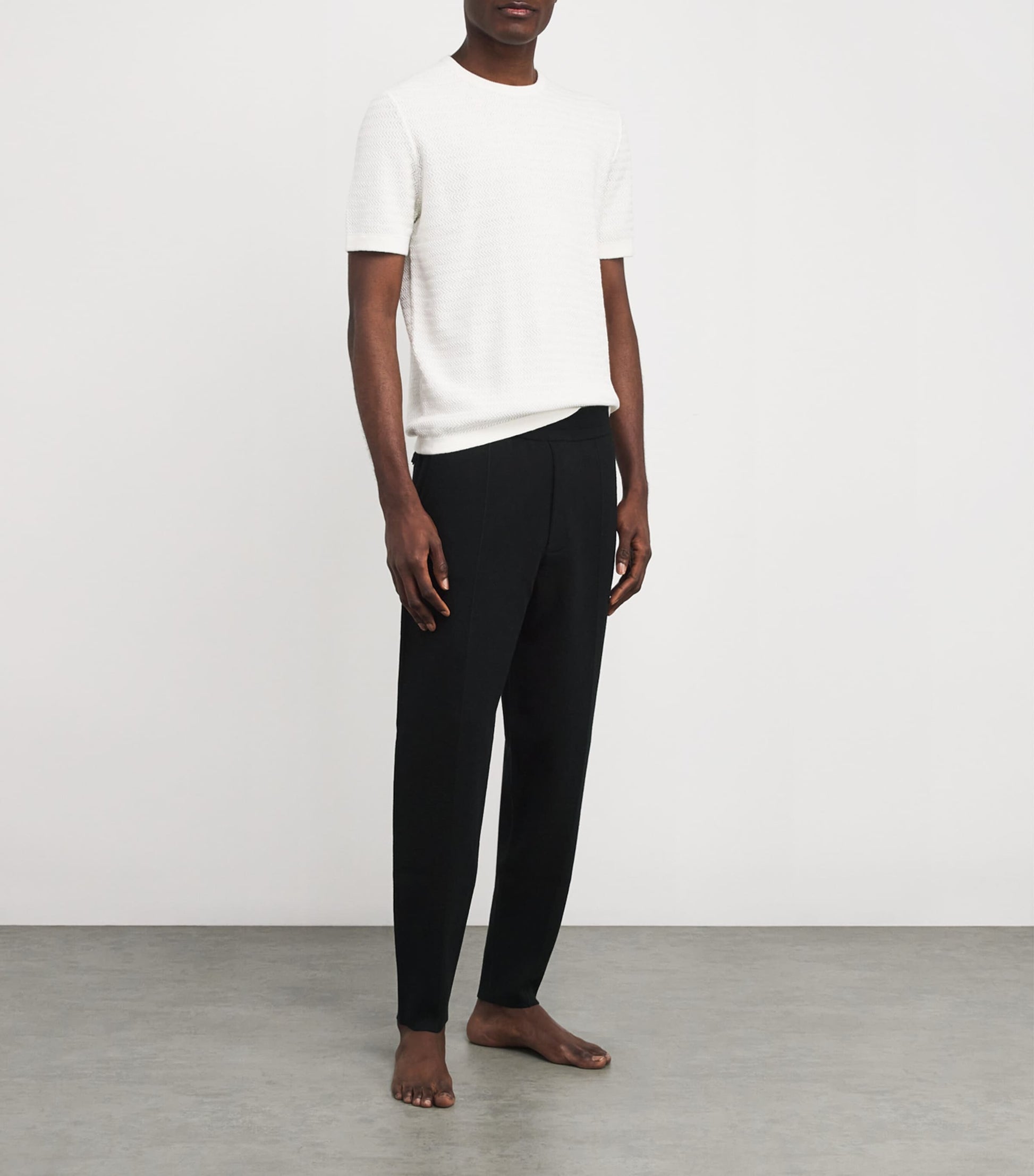 Merino Wool-Blend Trousers