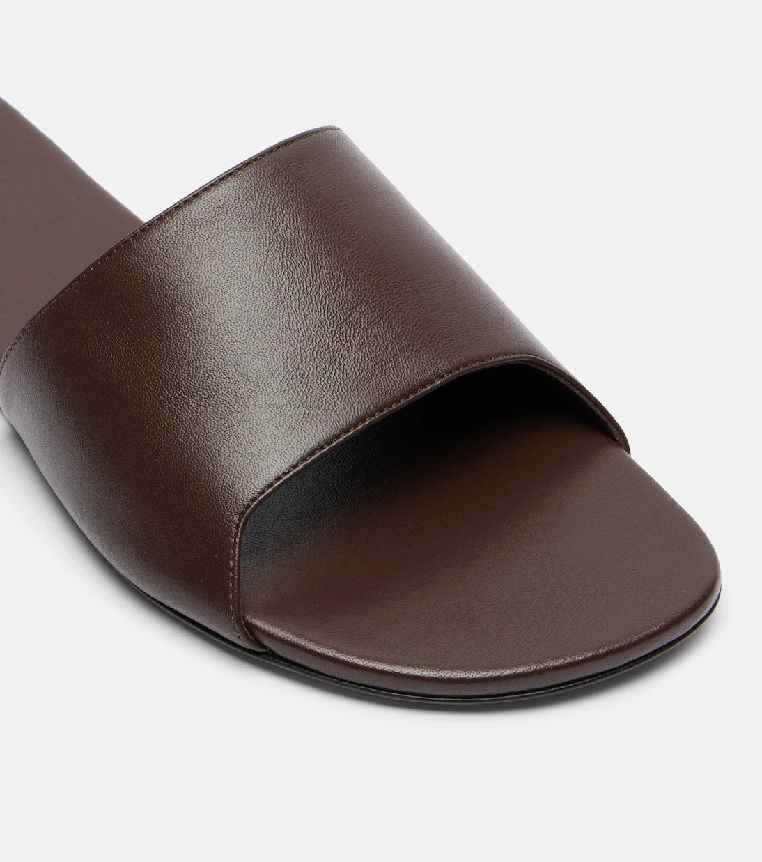 Amina Muaddi - Bianca leather slides