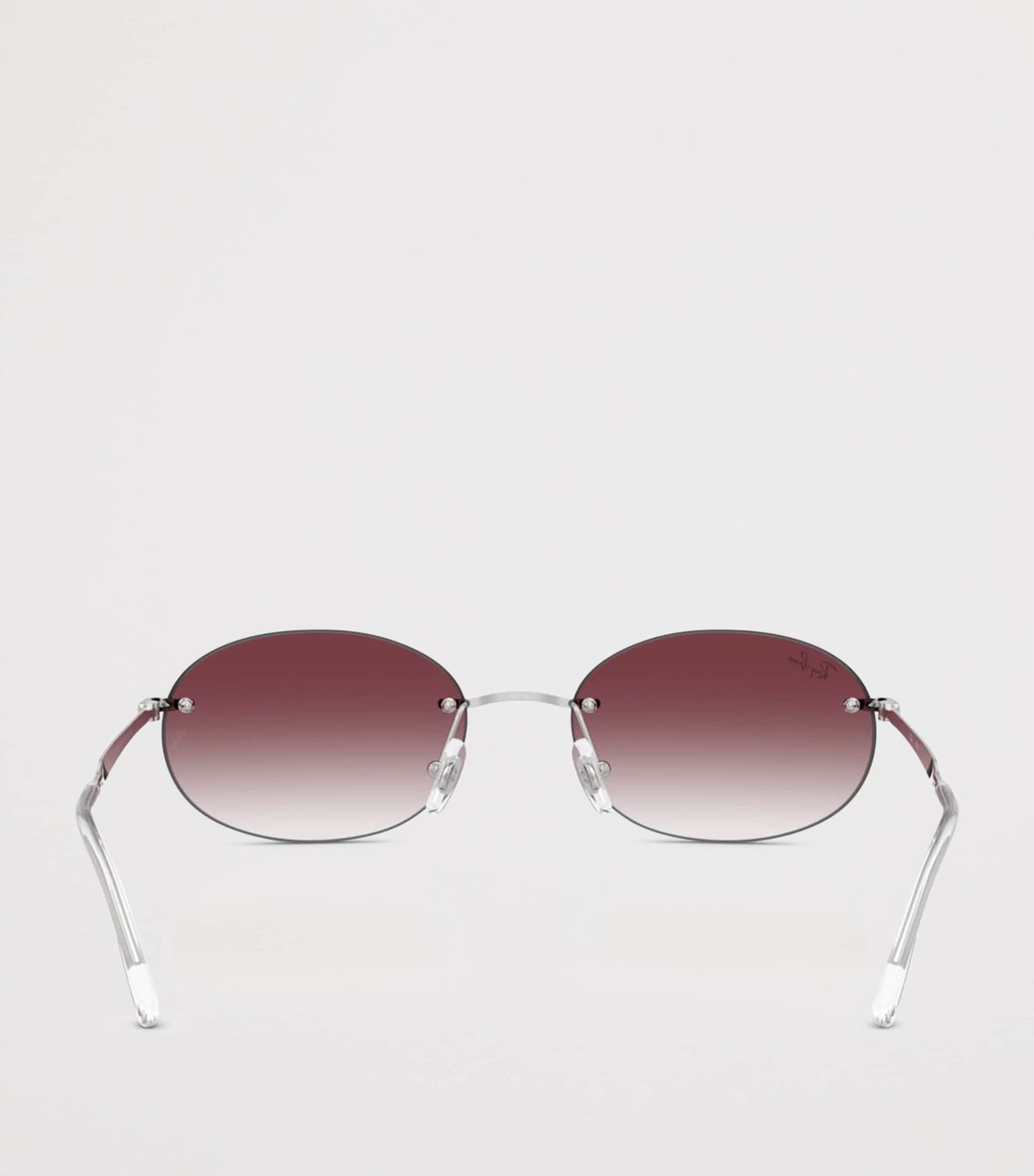 Silver RB3767 Metal Oval Sunglasses
