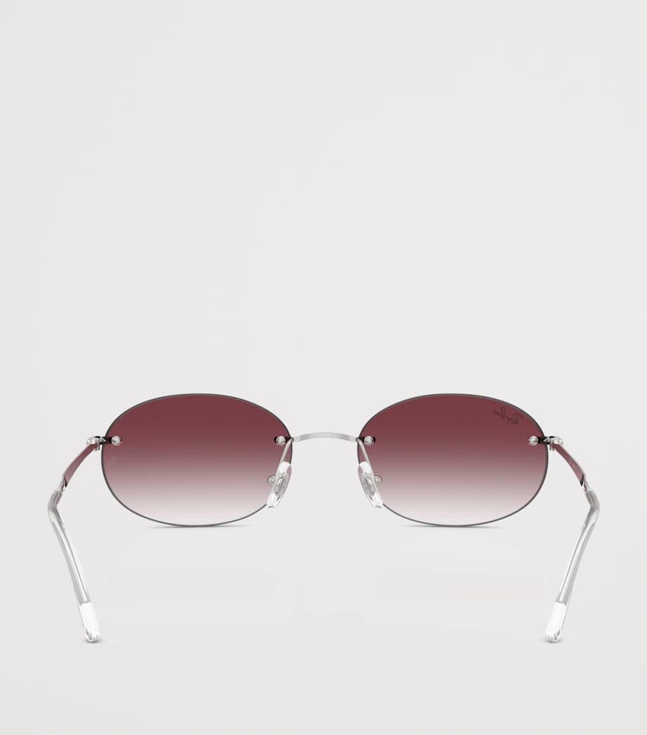 RB3767 Metal Oval Sunglasses