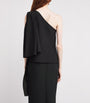 Emilia Wickstead Black Silk Draped Rosie Blouse