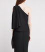 Emilia Wickstead Black Silk Draped Rosie Blouse
