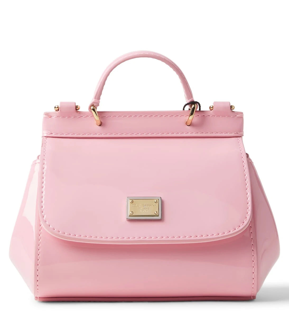 Dolce&Gabbana Kids - Sicily Mini patent leather tote bag