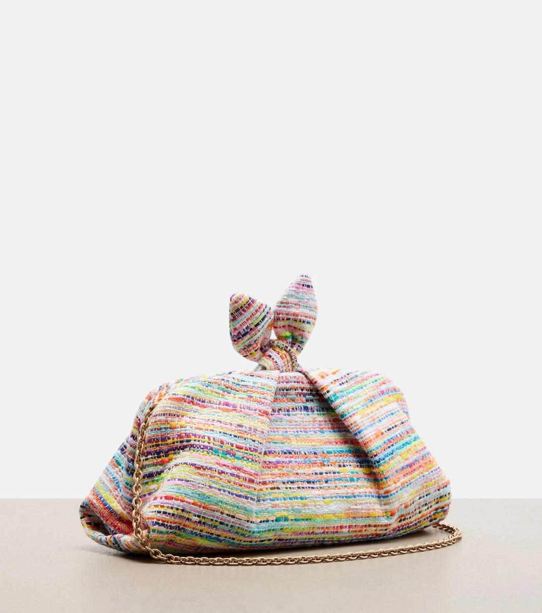 أكوازورا - حقيبة كلاتش تويد بفيونكة