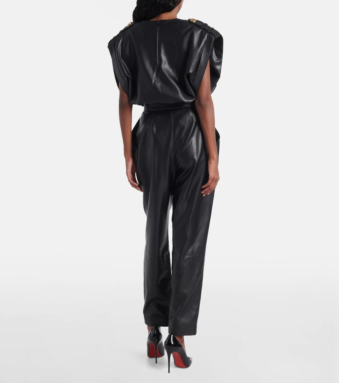 Balmain - High-rise tapered pants