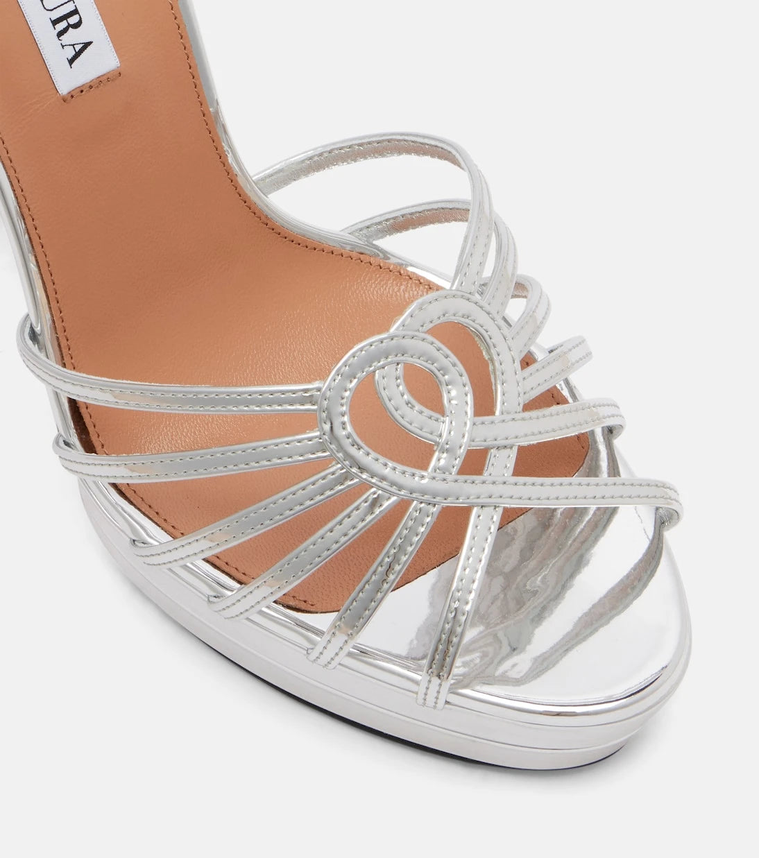 Aquazzura - Sweetheart leather platform sandals