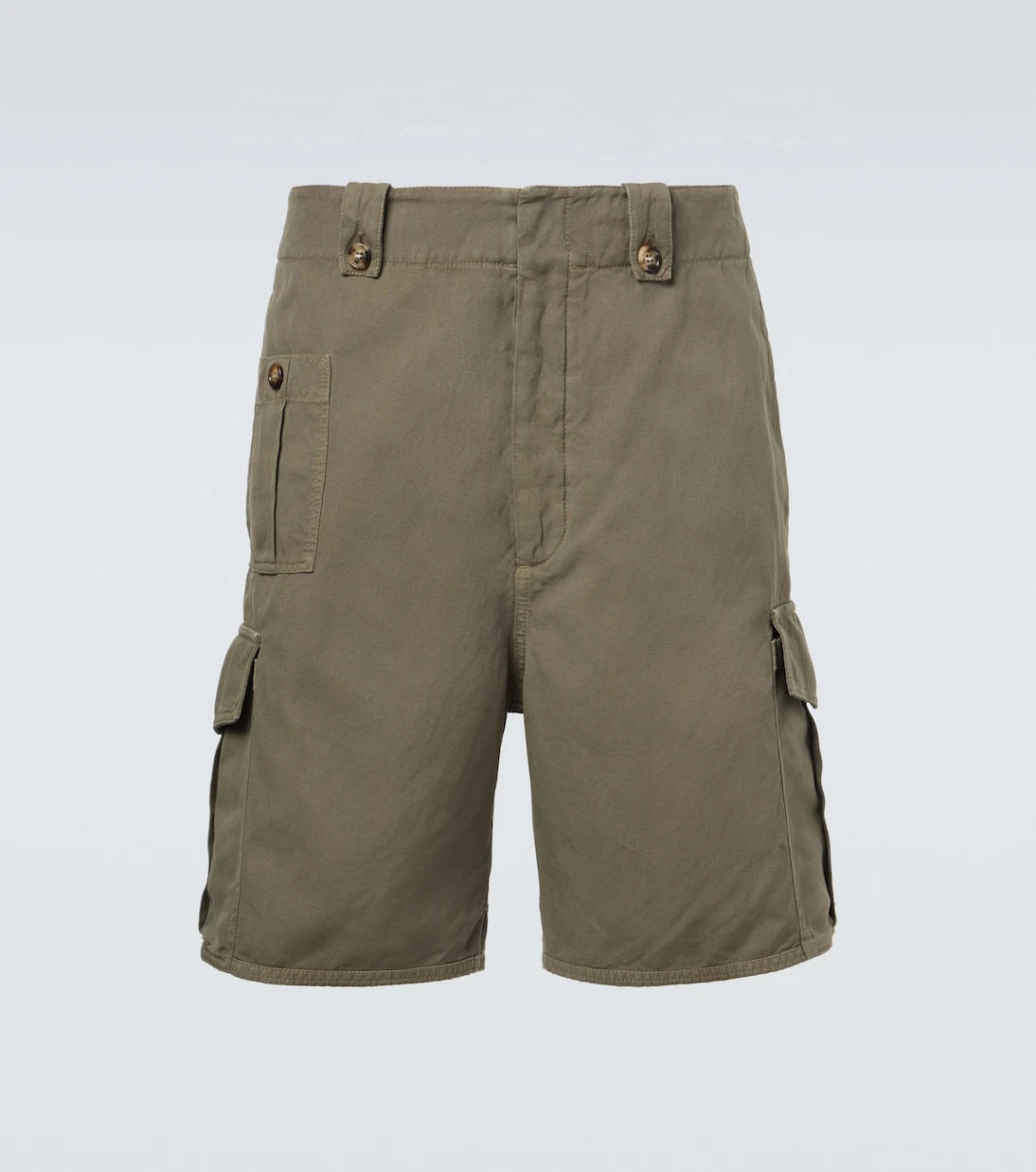 Brunello Cucinelli - Cotton and linen cargo shorts