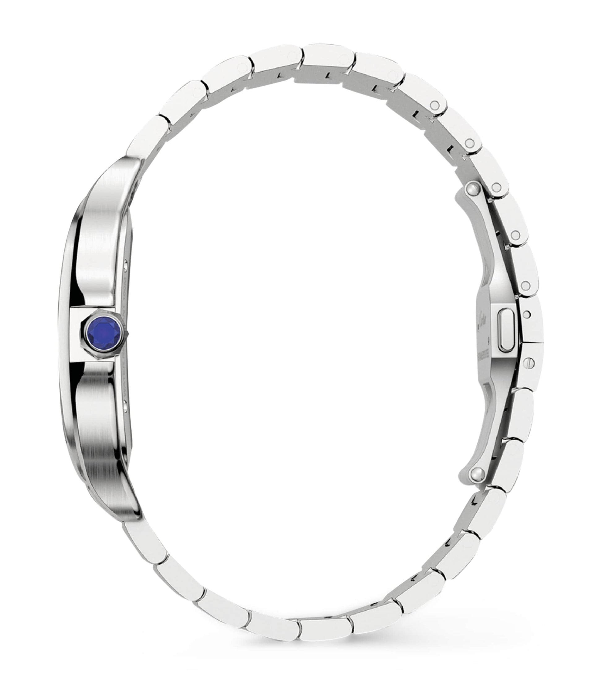 Large Steel Santos de Cartier Skeleton Watch 39.8mm