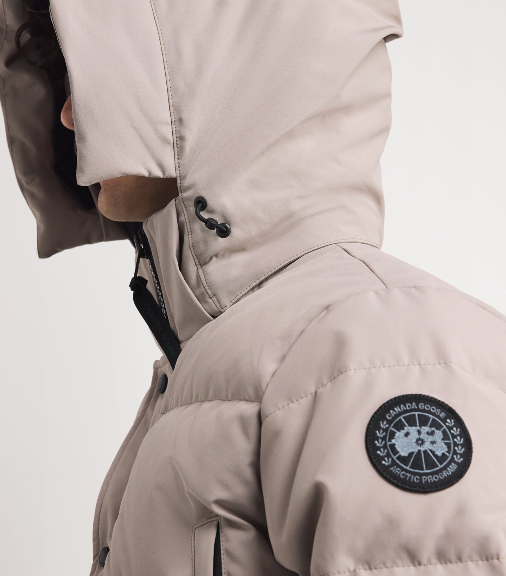 Canada Goose Beige Down Wyndham Parka
