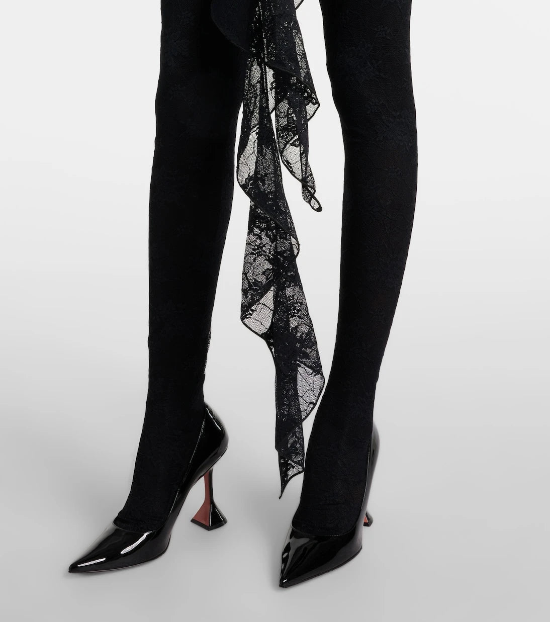 Oséree - Ruffled cutout lace catsuit
