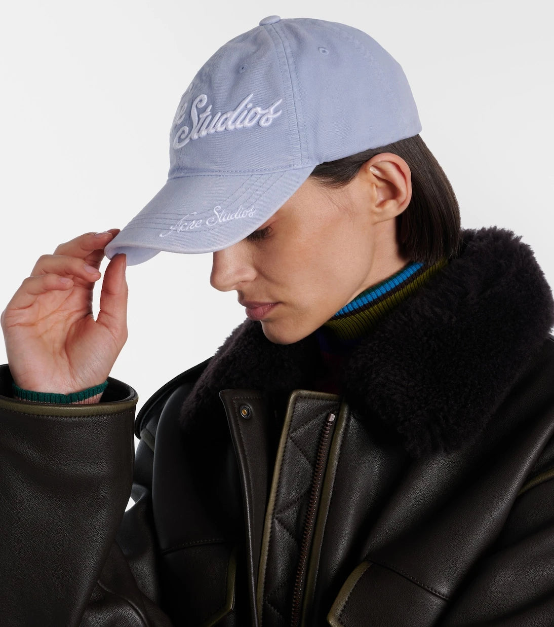 Acne Studios - Logo denim baseball cap