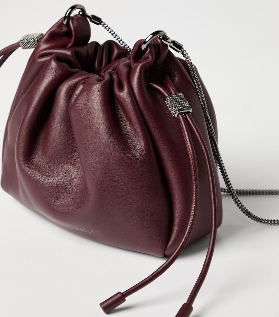 Mini Leather Mellow Bucket Bag