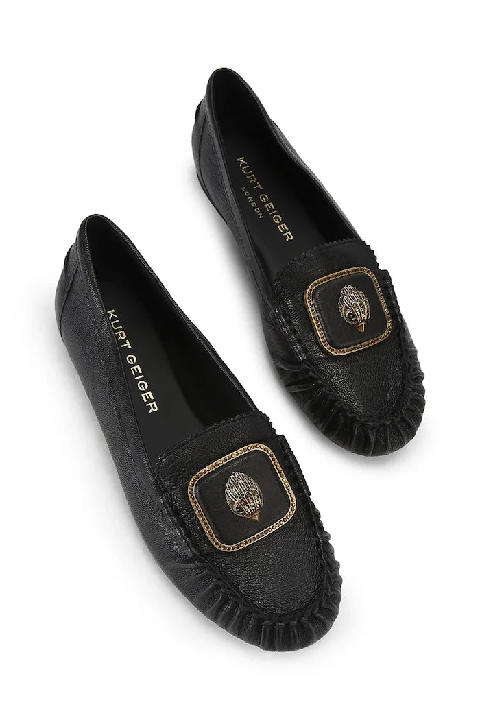 Kurt Geiger London Kadın Deri Mokasen Pimlico Moccasin Black Leather