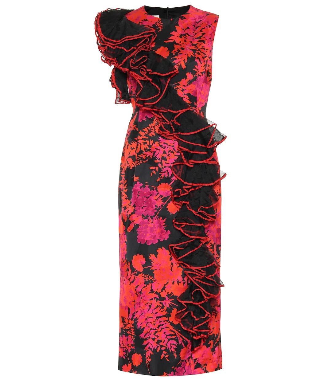 Dries Van Noten - Floral cotton-blend midi dress