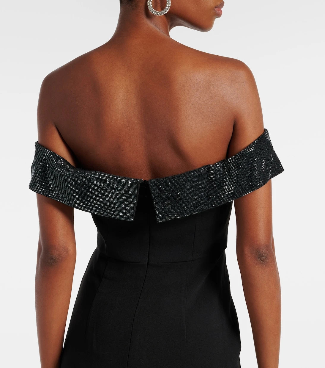 Self-Portrait - Strapless embellished midi dress