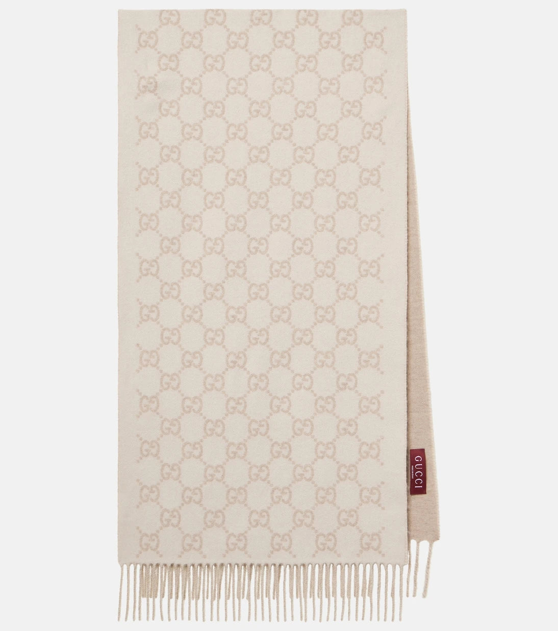 Gucci - GG fringed cashmere scarf