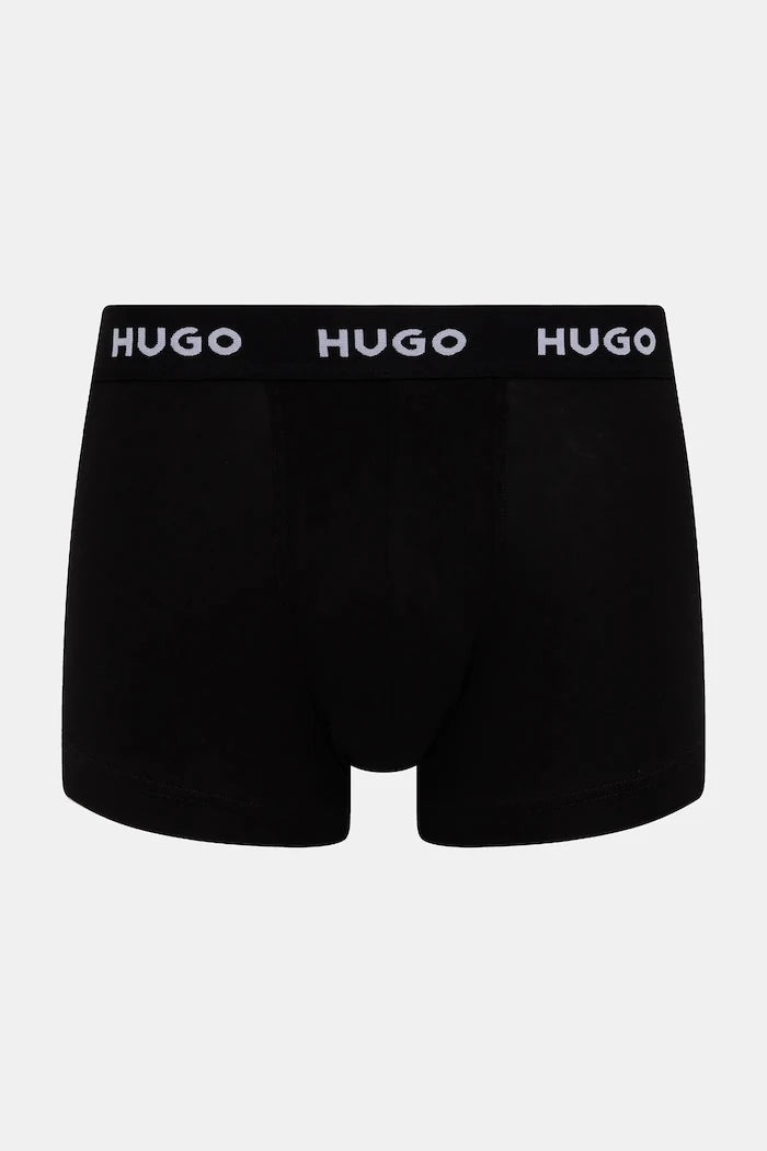 HUGO Erkek Pamuk Elastan Boxer TRUNK TRIPLET PACK 3'lü