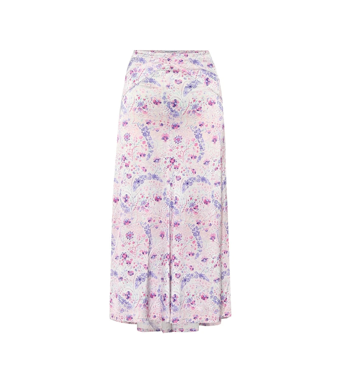 Rabanne - Floral stretch-jersey skirt