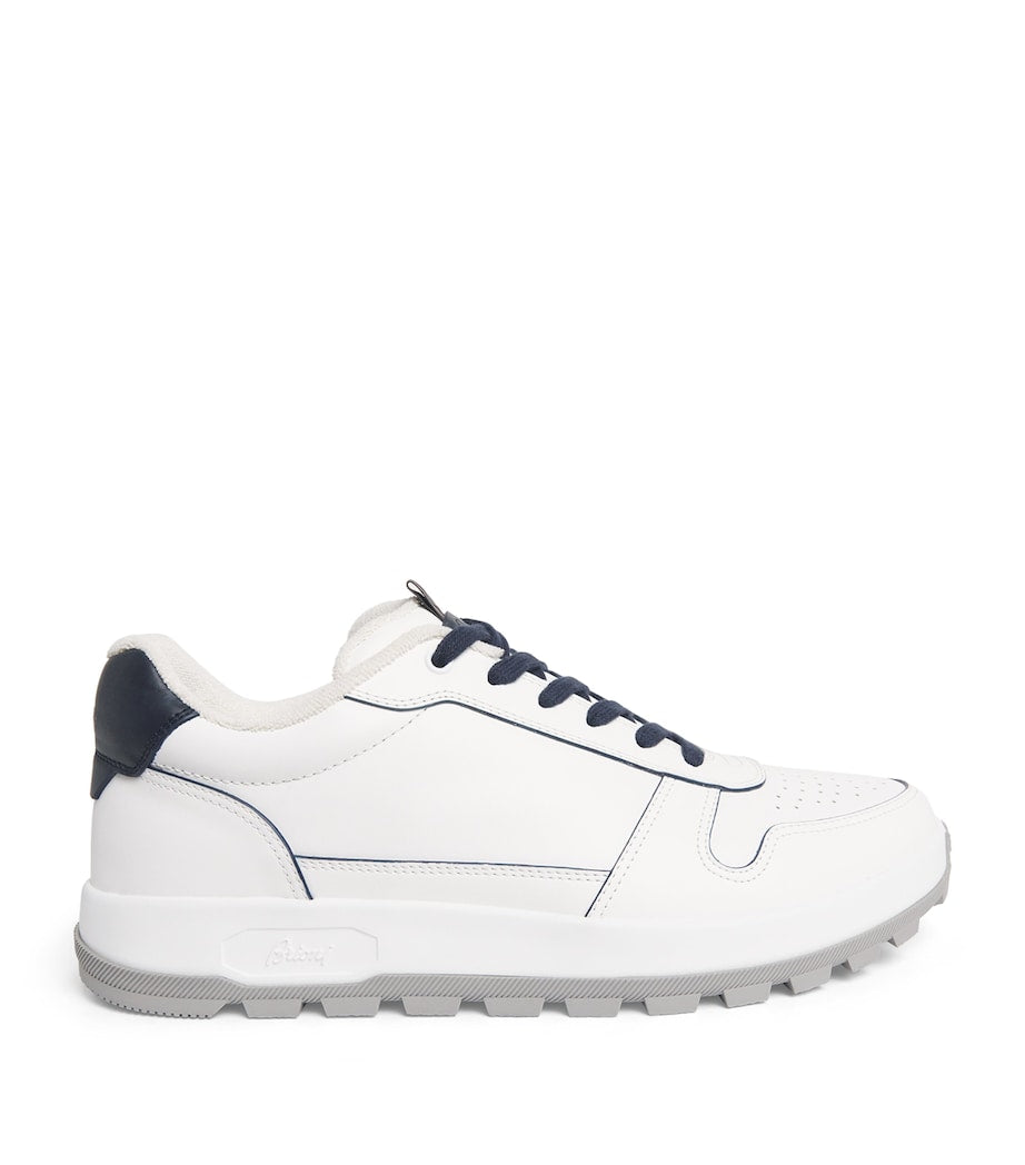 Brioni Leather Crossing Sneakers