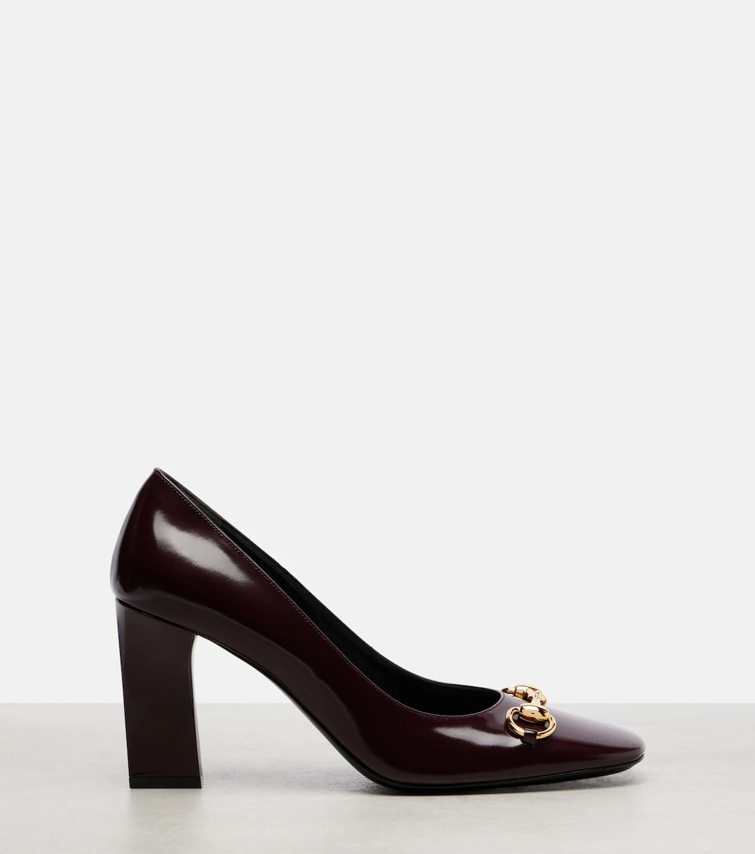 Gucci - Signora 85 Horsebit leather pumps