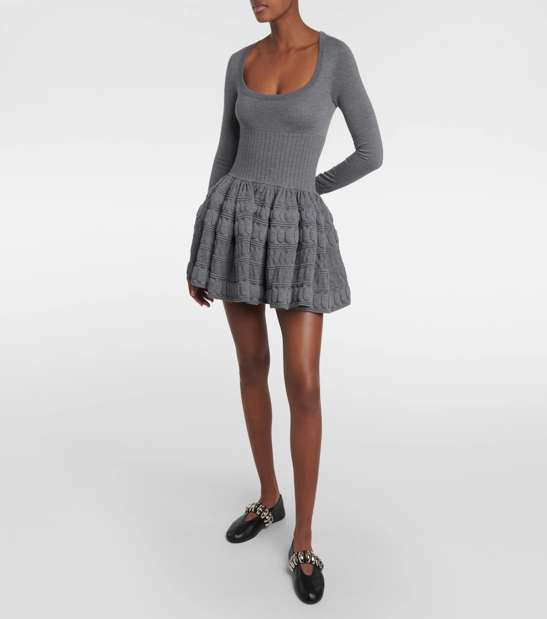 Alaïa - Wool-blend minidress