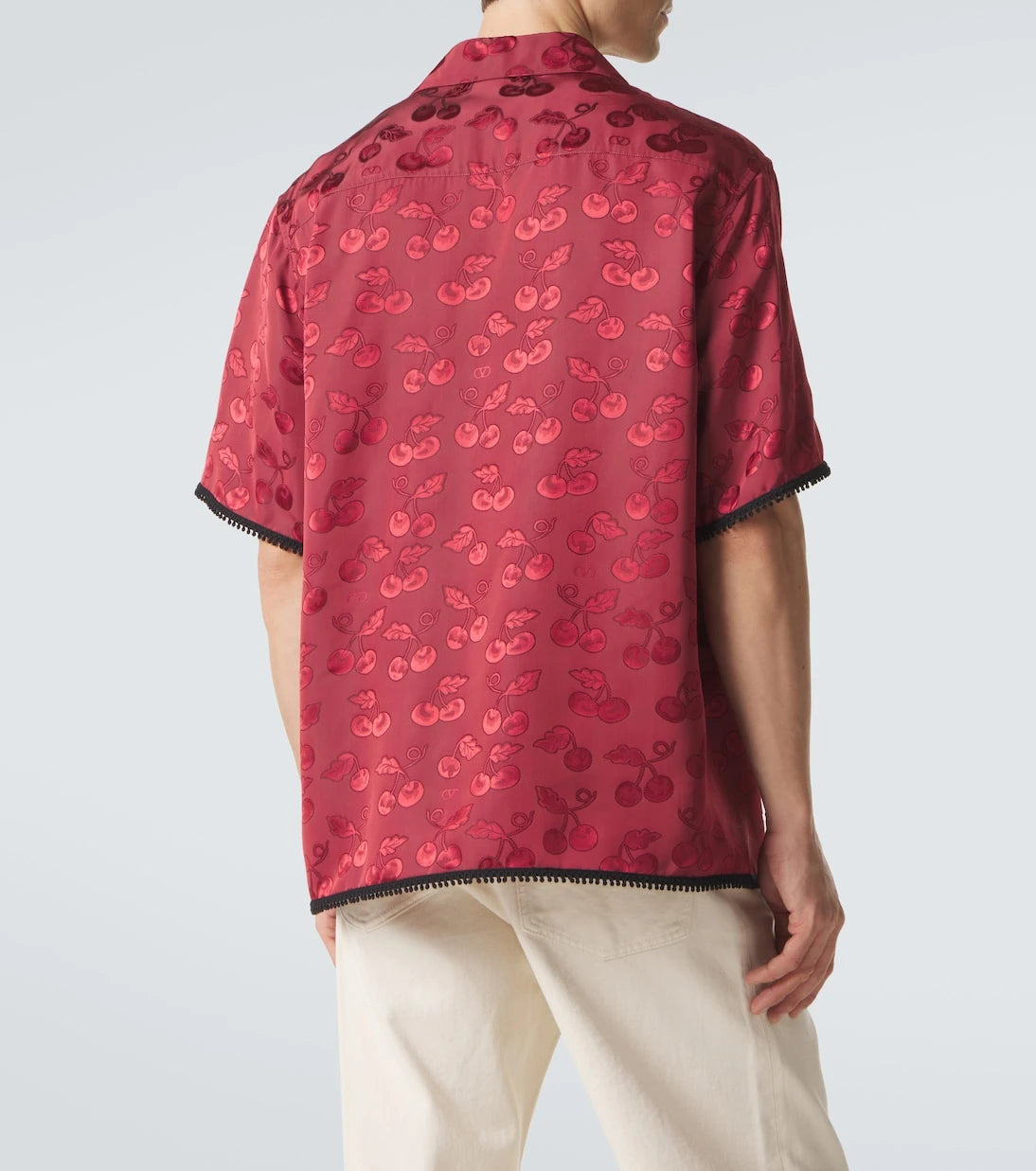 Valentino - Cherryfic jacquard bowling shirt
