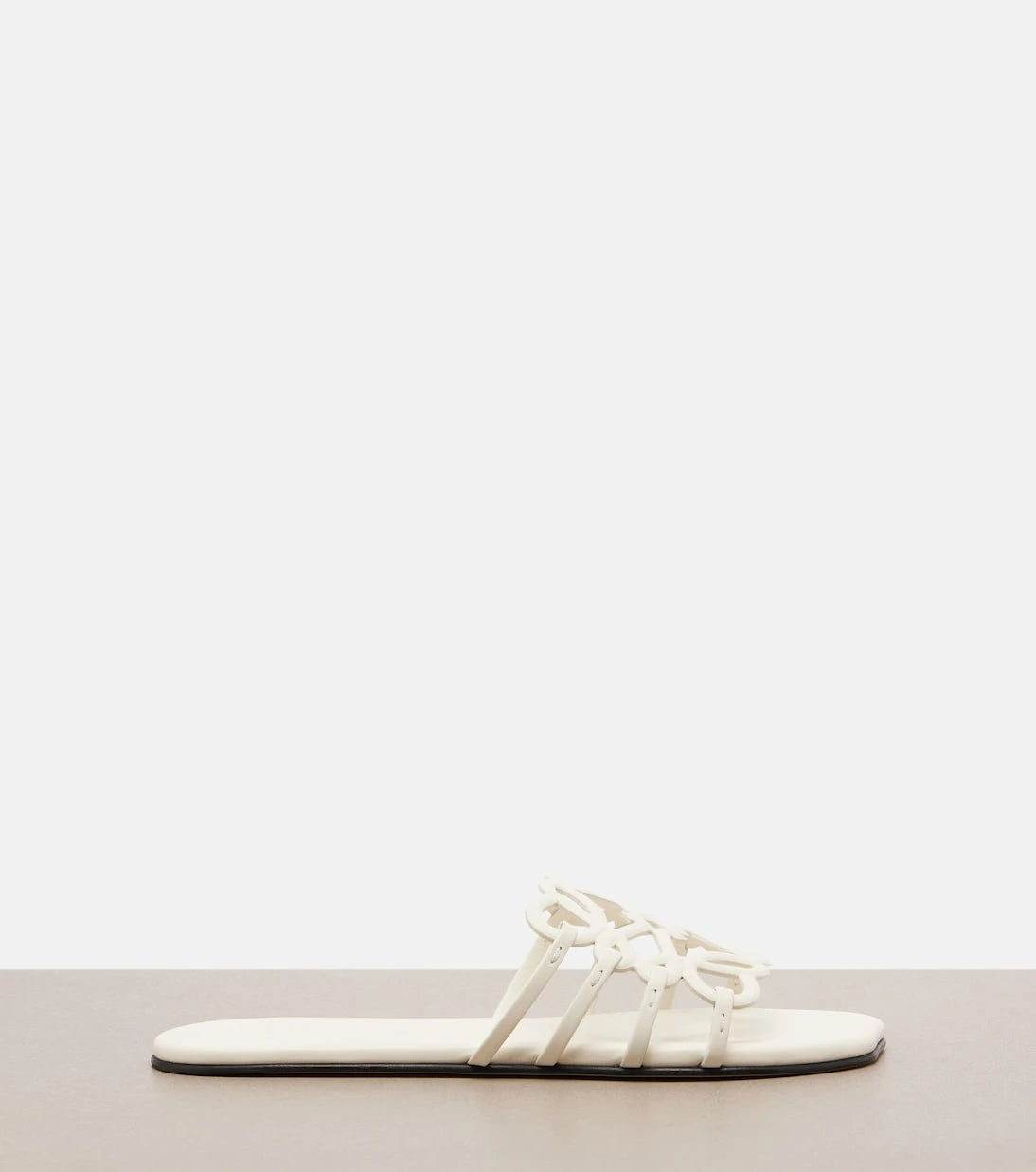 Loewe - Petal Anagram leather slides