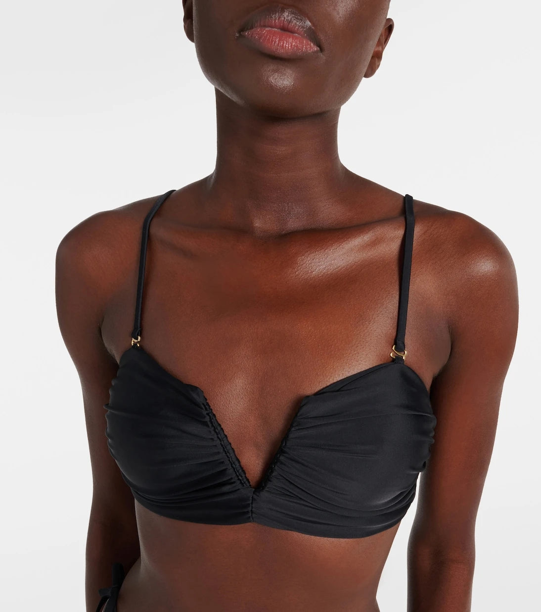Jade Swim - توب بيكيني Calla بتصميم مزموم