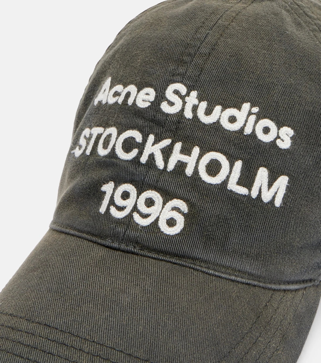 Acne Studios - Logo cotton twill baseball cap