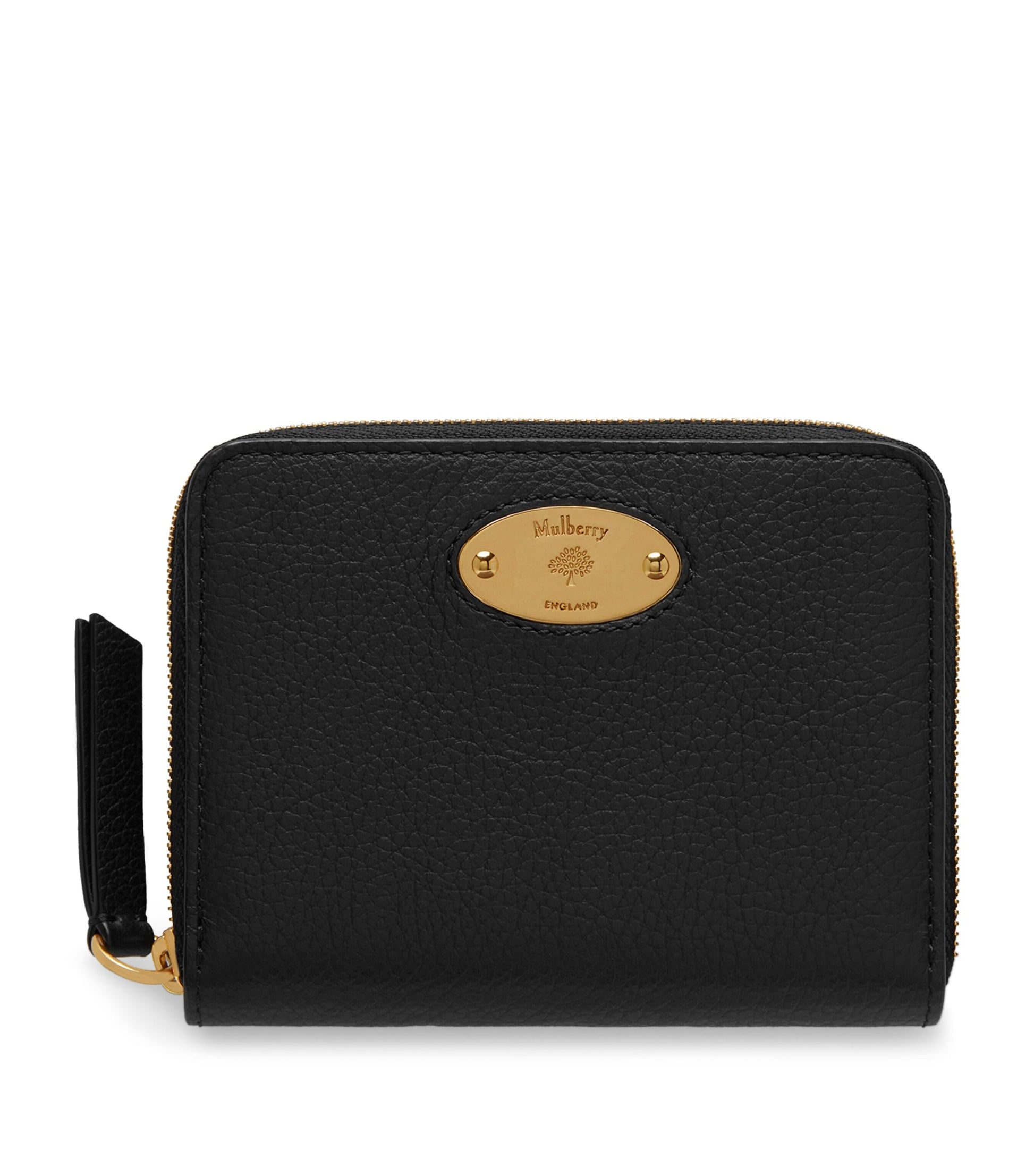 Mulberry Black Logo Plaque Purse