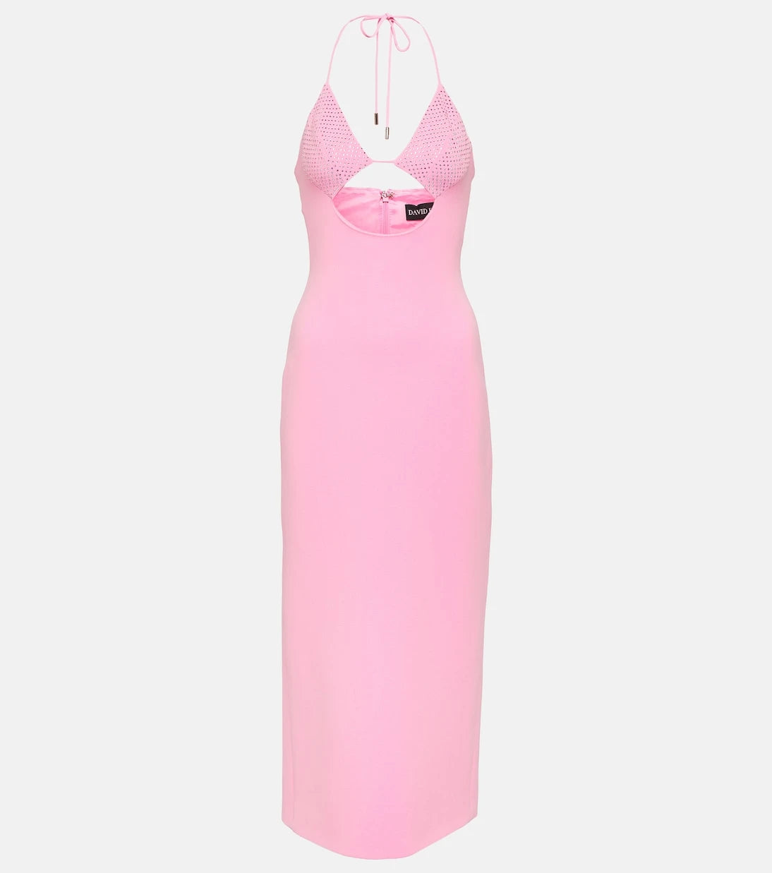 David Koma - Crystal-embellished cutout midi dress