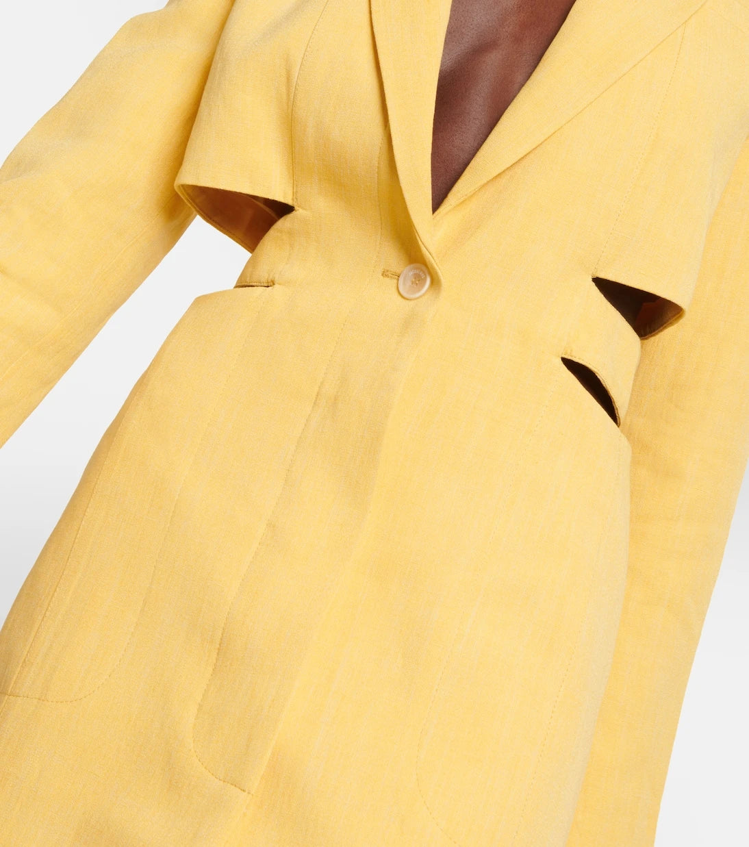 Jacquemus - La Robe Bari linen-blend minidress
