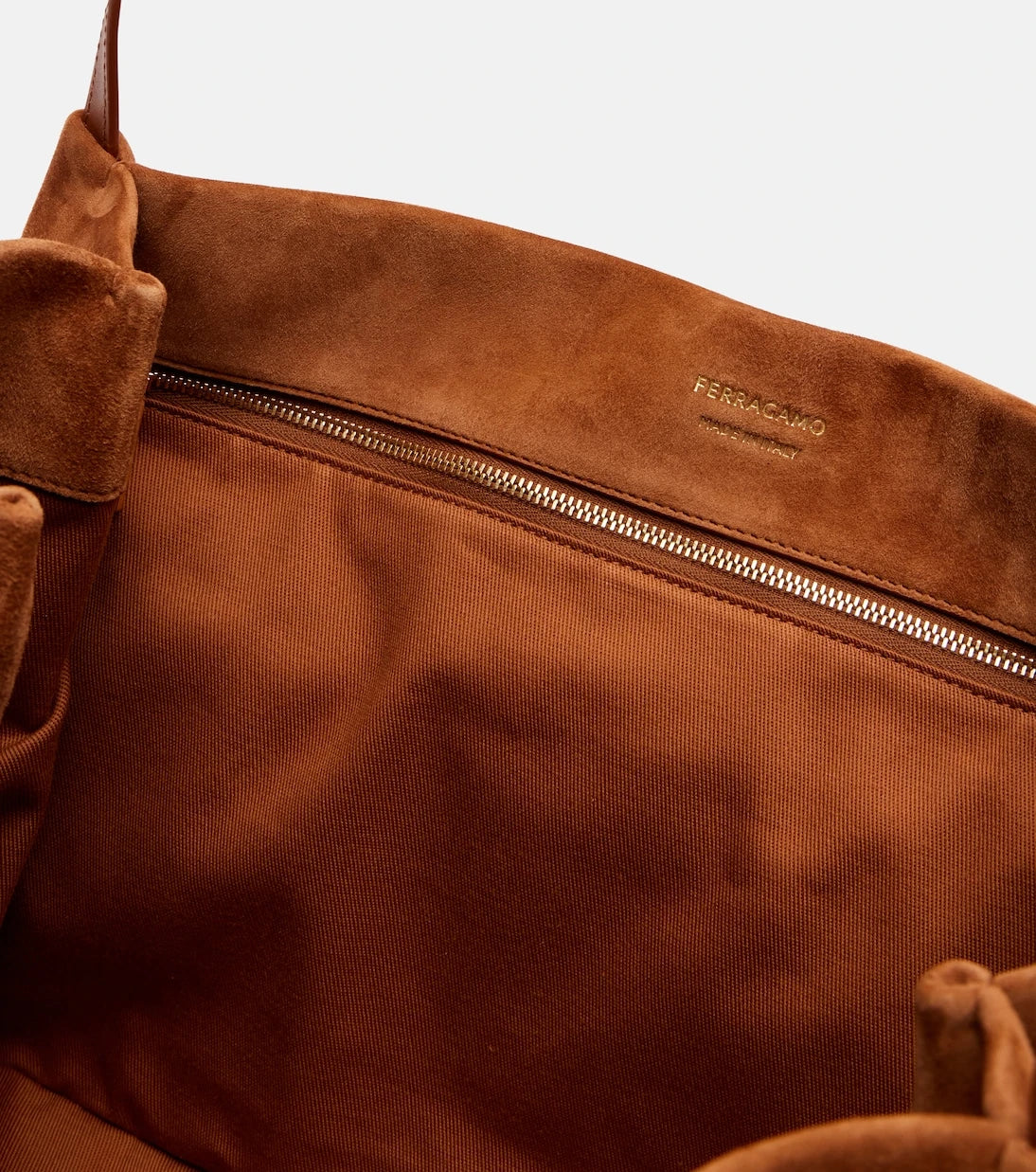Ferragamo - Medium suede tote bag