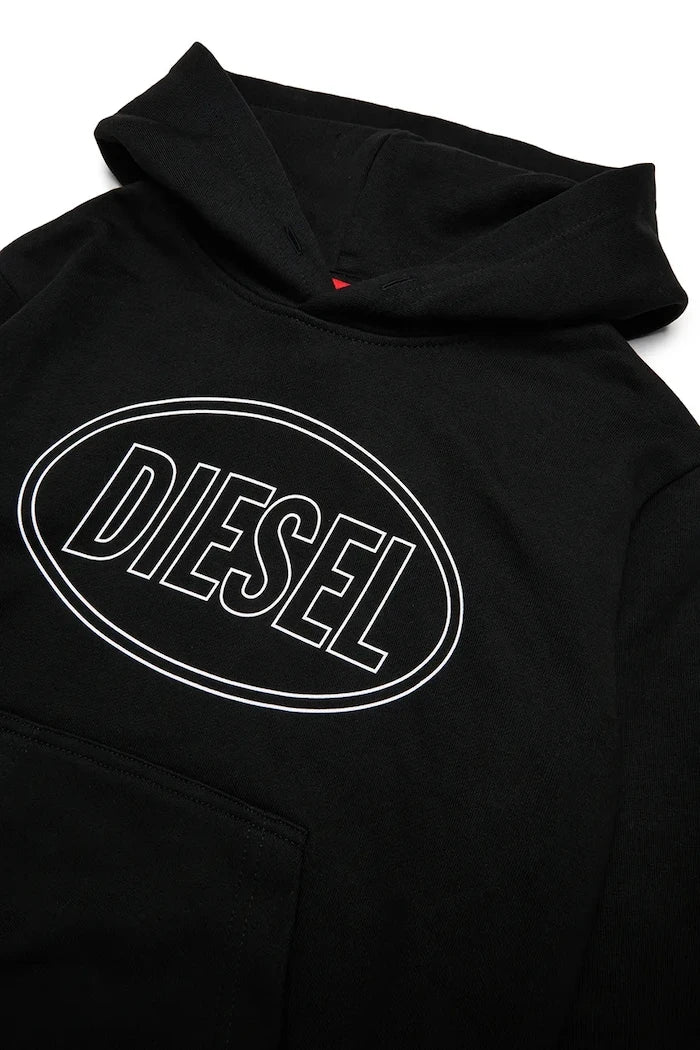 Diesel SCIRCLEHOOD OVER SWEAT-SHIRT Pamuklu Çocuk Bluzu