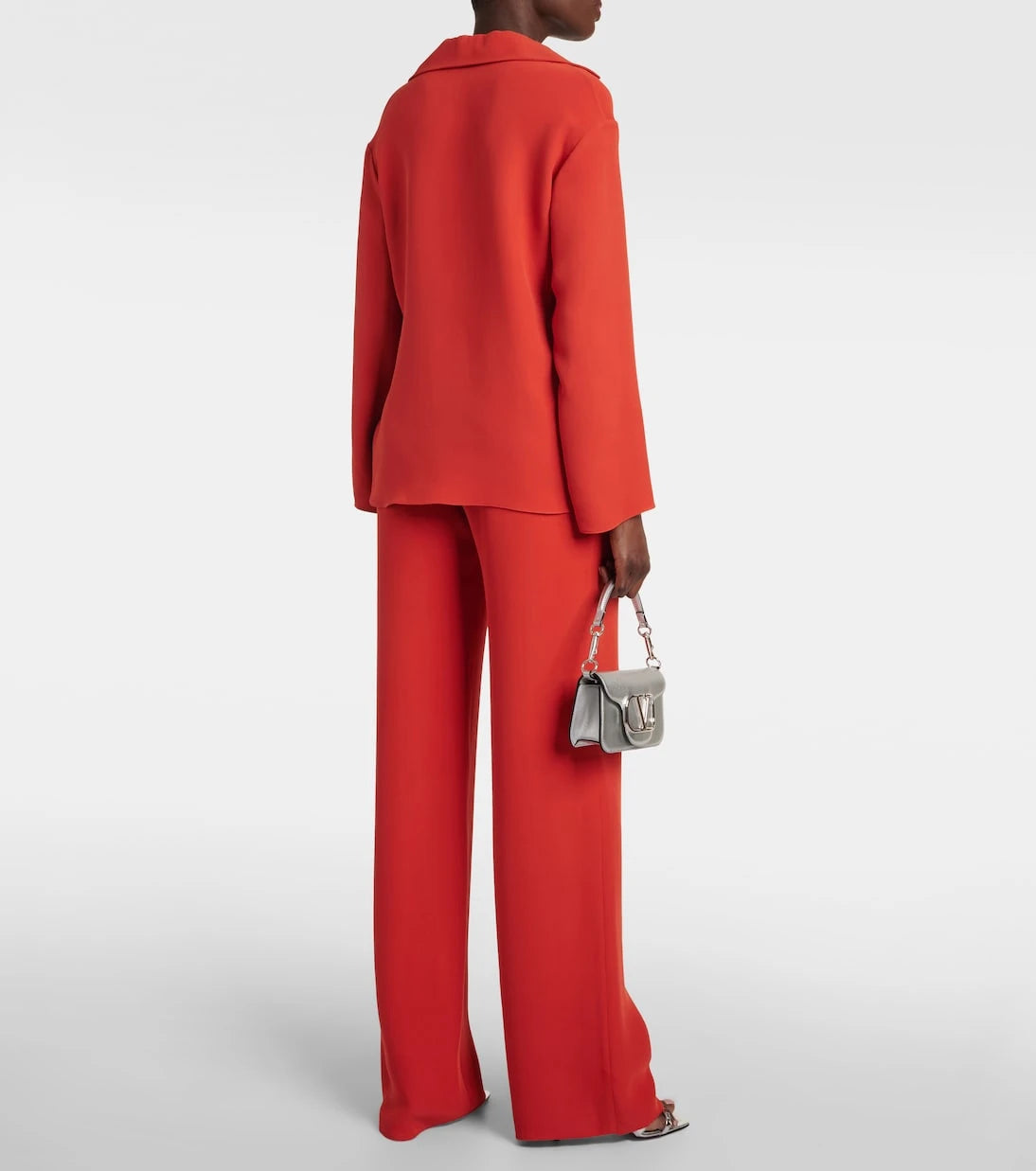 Valentino - Tie-neck silk blouse