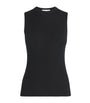 Johnstons Of Elgin Black Superfine Cashmere Tank Top