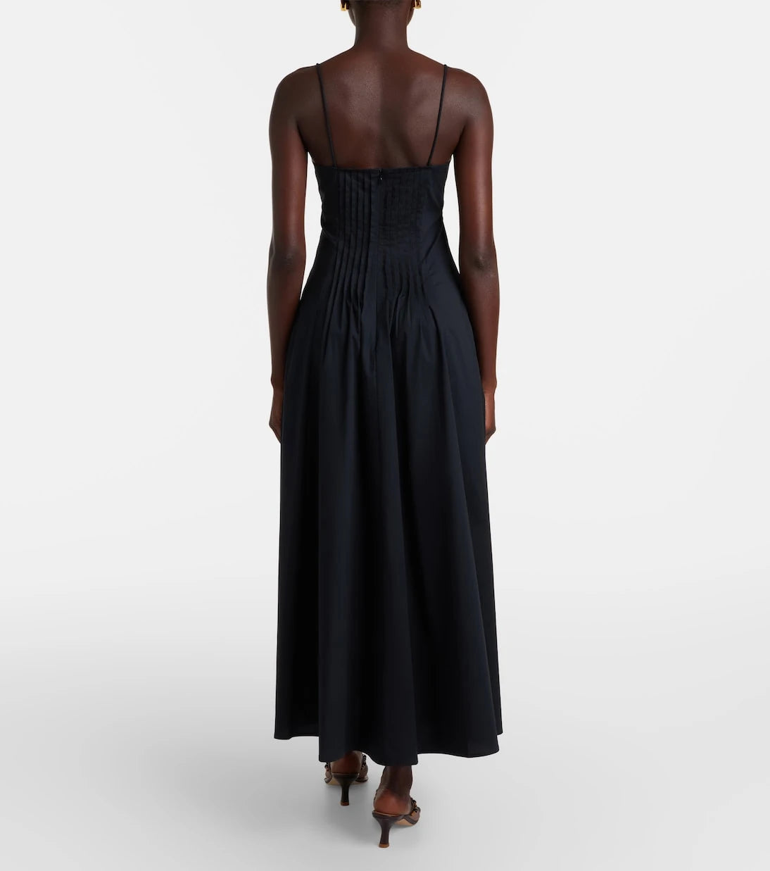 Staud - Margi cotton poplin midi dress