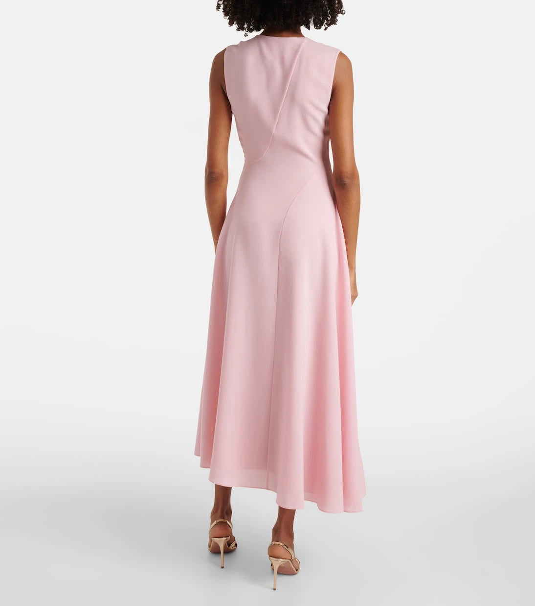 Roksanda - Miral asymmetric satin midi dress
