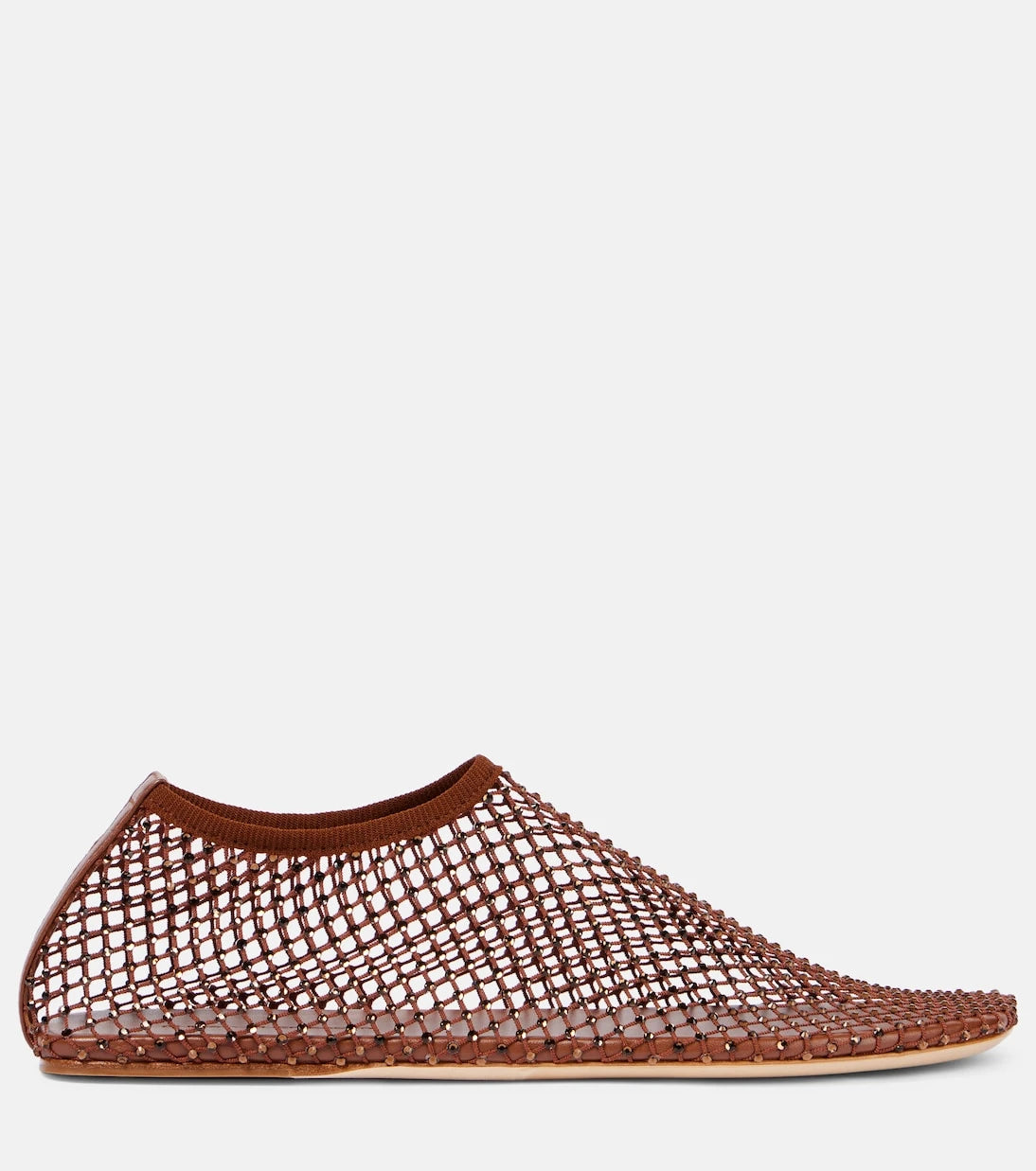 Christopher Esber - Minette crystal-embellished mesh flats