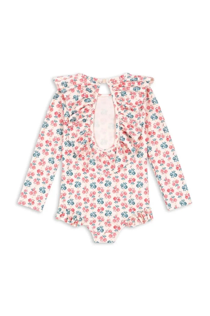 Konges Sløjd MANUCA LS SWIMSUIT GRS Çocuk Tek Parça Mayo