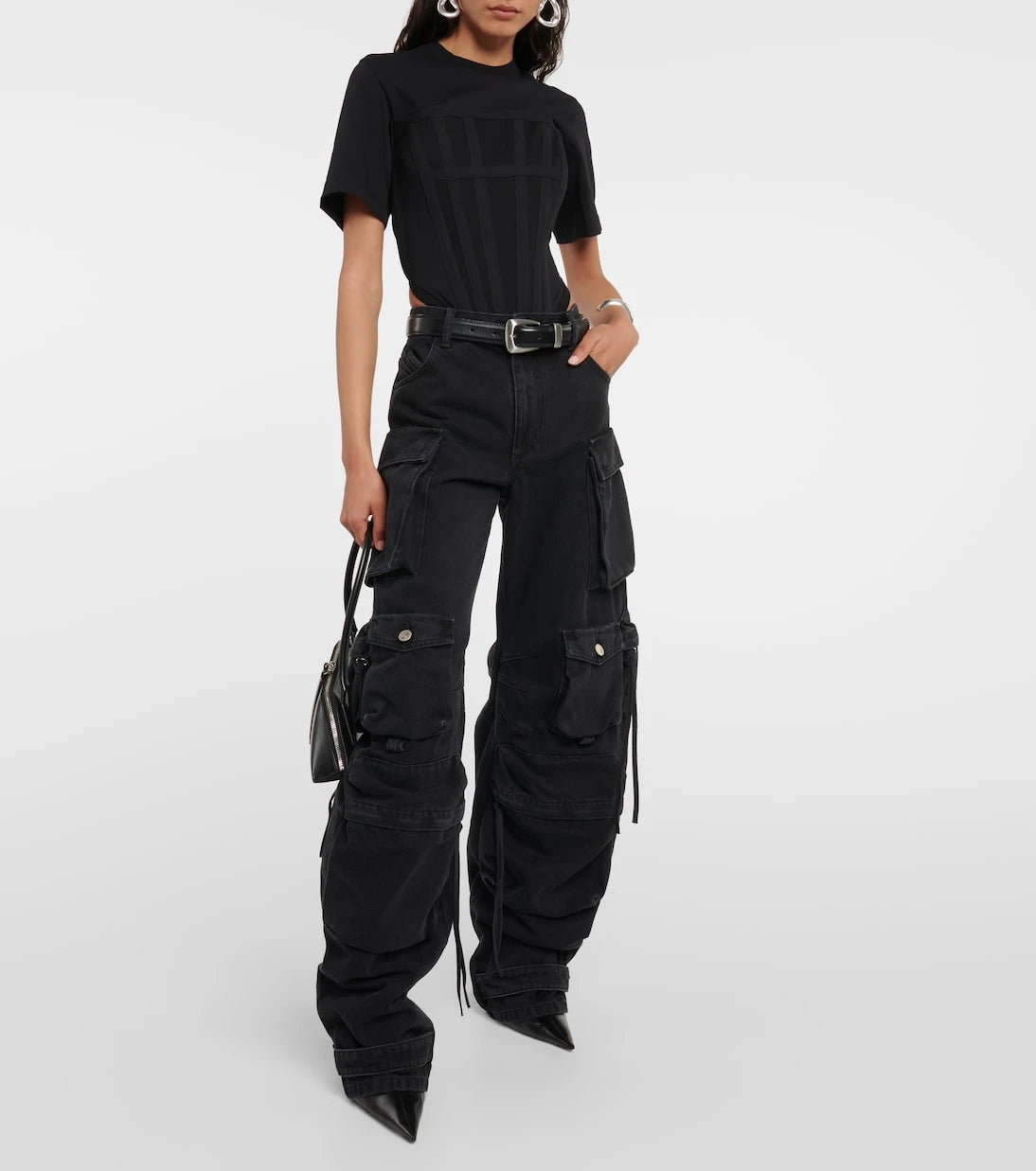 Dion Lee - Corset cotton jersey T-shirt