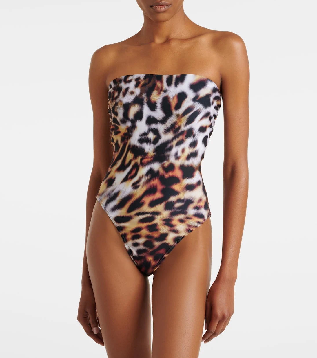 Norma Kamali - Bishop leopard print swimsuit