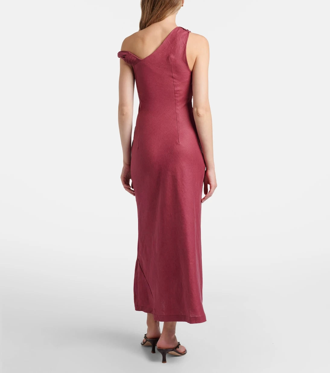 Faithfull - Suis asymmetric linen maxi dress